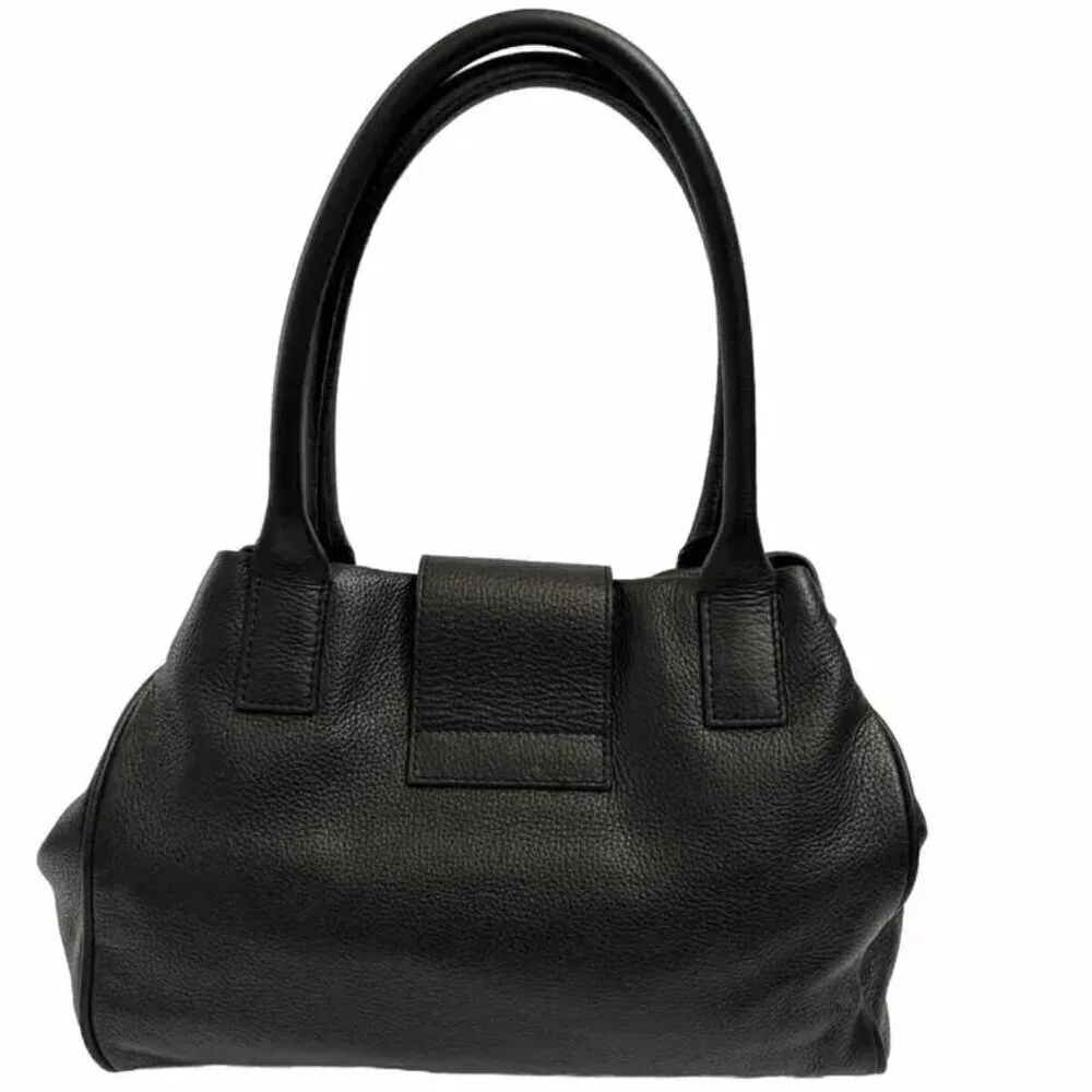 Kate Spade Handbag Leather Tote Black Large Satchel ShoulderBag Purse W-12" H-8. - Picture 2 of 13